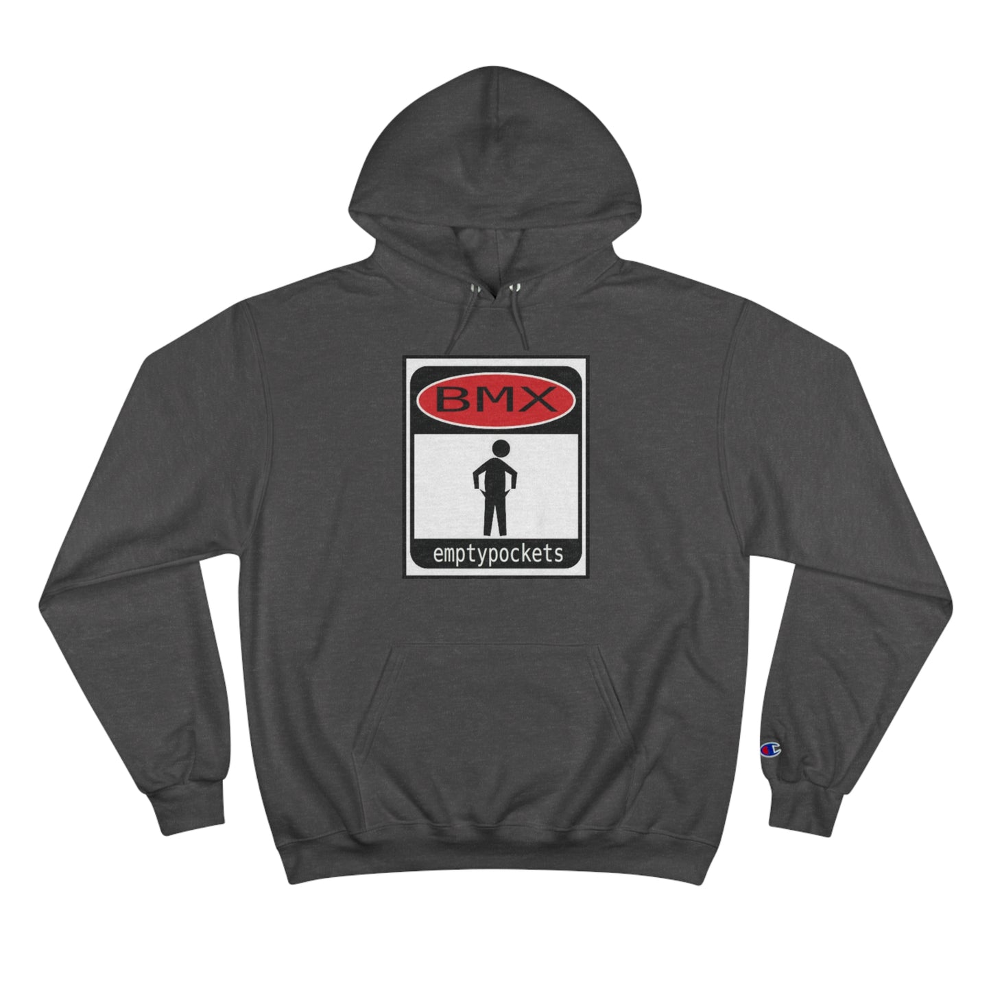 Empty Pockets BMX Warning Sign Hoodie