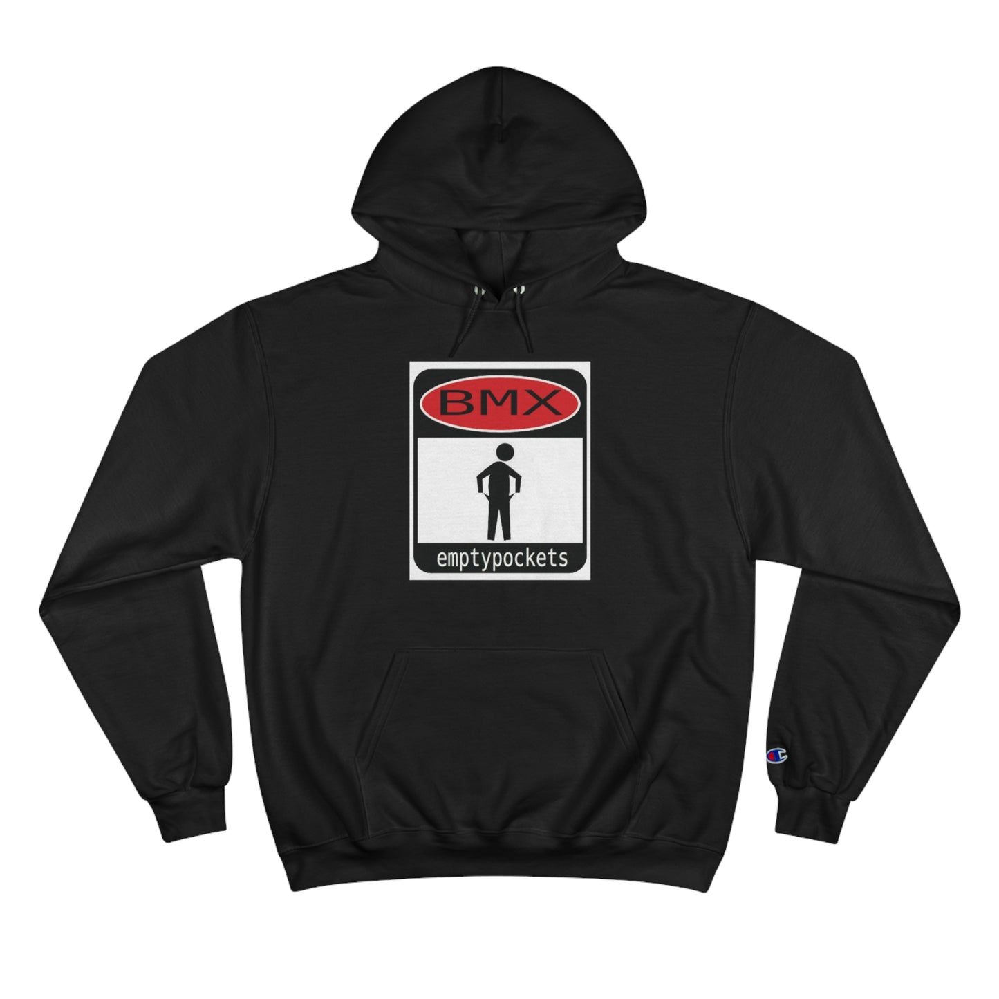 Empty Pockets BMX Warning Sign Hoodie