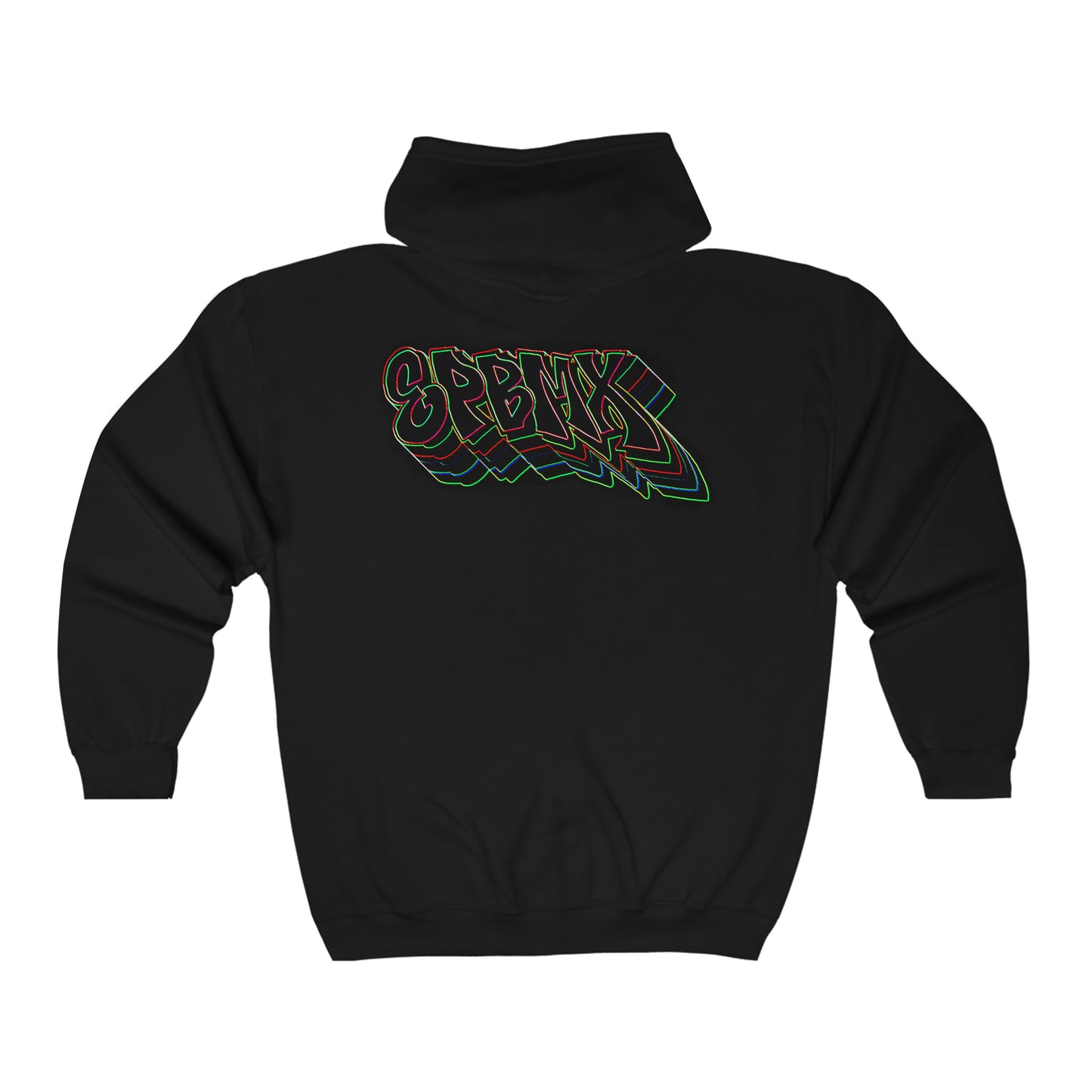 Retro Jib Graffiti Zipup Hoodie