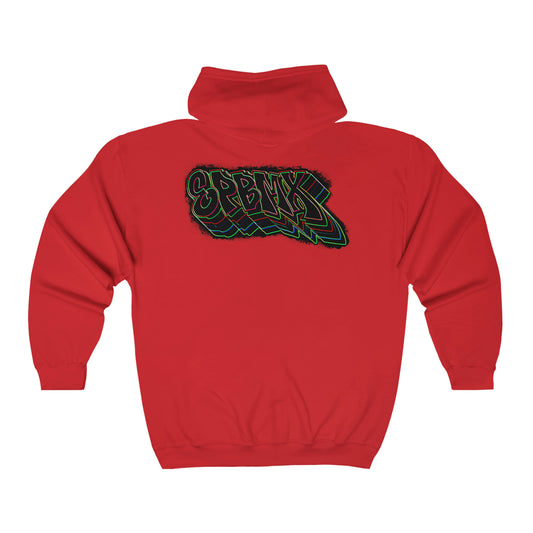 Retro Jib Graffiti Zipup Hoodie